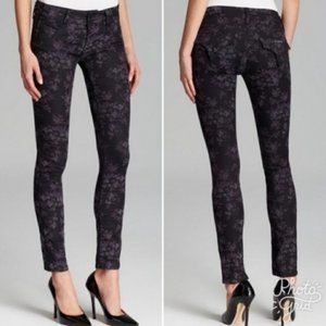 Hudson Floral Skinny Jeans